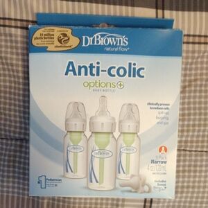 Dr. Brown's Anti-colic Options+ Baby Bottles - White & Green